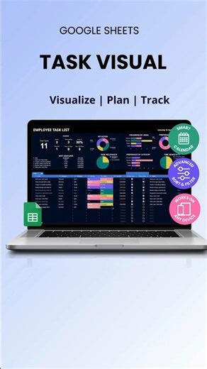 Task Visual Google Sheet | Visual Task Tracking Dashboard #google