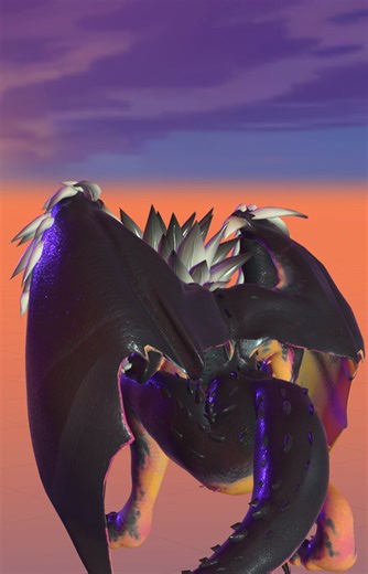 RT @FunSizedThought: Taking a break from my usual work, trying out @Apekweit's Nergigante model. She's pretty nice.