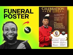 How to Design a Funeral Flyer | Poster CorelDraw Tutorial 2025