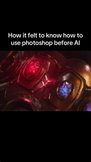 How it felt to know how to use photoshop before AI #thanos #photoshop #reality