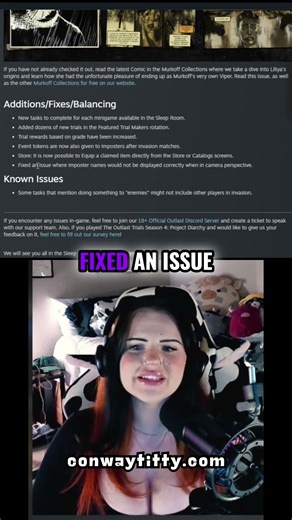 Game Update: Store Fixes, Imposter Names, Task Bugs! #shorts #TheOutlastTrials #HorrorGaming