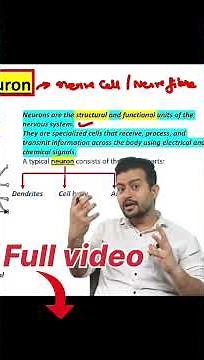 Neuron|Structure and function of neuron diagram explanation|1 shot class 10 science #biologyclass10