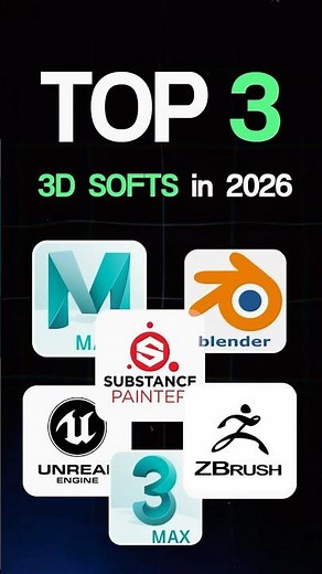 Top 3 3D Software Game Developers Need in 2026 #gamedev #3dsoftware #blender