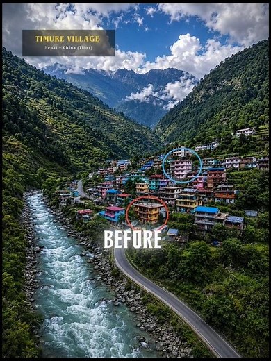 NEPAL FLOOD: BEFORE & AFTER 🇳🇵😭