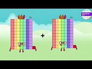 Meet Identical numberblocks addition 51 to 75 | learn to count ‎@preschoollearning110 #maths