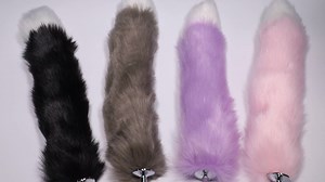 Sexy Fox Tail Role Play Adult Sex Toy Fox Tail Anal Plug Cat Tail Anal Plug Stainless Steel Anal Plug Suitable for Men and Women