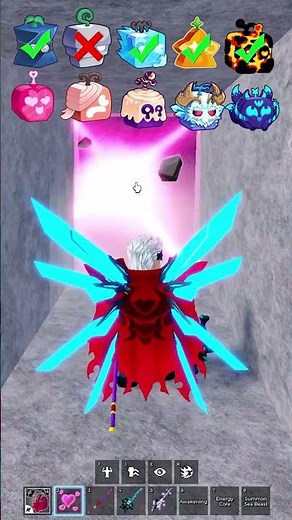Random Blox Fruits 🍎 vs Temple Wall 🧱 | #roblox #bloxfurit #asmr