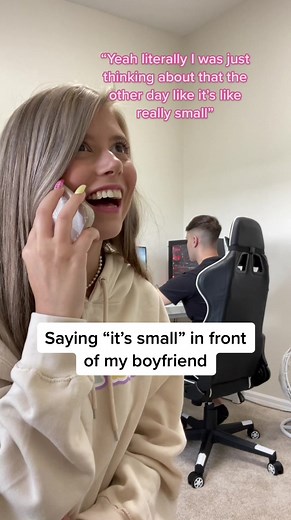 Saying “It’s Small” in front of my boyfriend… 🤣💀 #tiktok #foru #fyp
