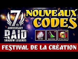7th Anniversary Rewards 🎉 Shadow Legends Raid Promo Code 🔥 FR 2026