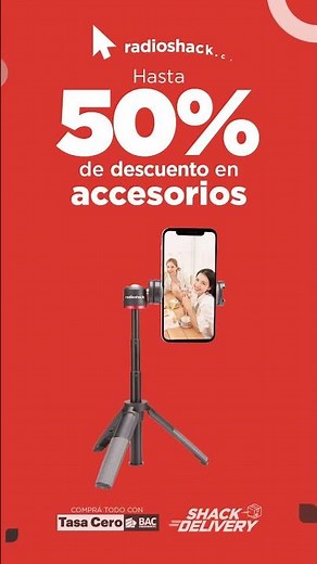 Hasta 50% en accesorios - Radioshack