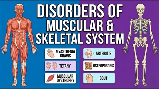 Disorders of Muscular Skeletal System Class 11 | Locomotion and Movement |Biology | NEET #biology | Shoaib Nusrat
