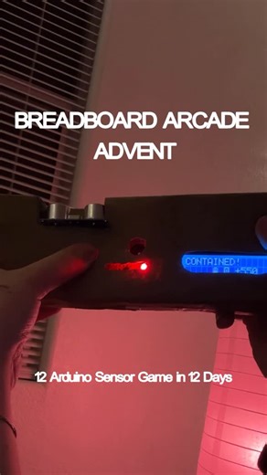 Mave on Instagram: "Day 5 of Arduino Minigame Advent - turning 12 sensors into 12 minigames over the next 12 days. Today’s build: Sensor: Ultrasonic Distance Sensor Game: Ghost Hunter EMF Detector Sweep the sensor to detect ghosts, watch the EMF readings spike, then nail the timing mini-game to capture them. Ghosts move if you’re too slow! Got an Arduino kit coming? This series shows you 12 fun starter projects you can build right away. Follow for Day 6 tomorrow! #Arduino #ArduinoProjects #Maker