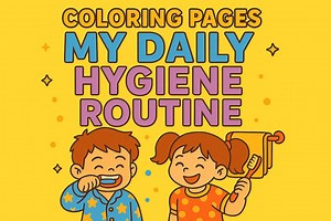 Coloring Pages 38 PDF My Daily Hygiene Routine - Etsy