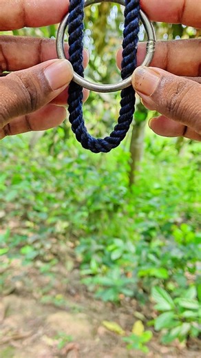 Simple Rope and Ring Knot Trick That Will Surprise You DIY Rope Hack ✅💯 #shorts #lifehacks #viral