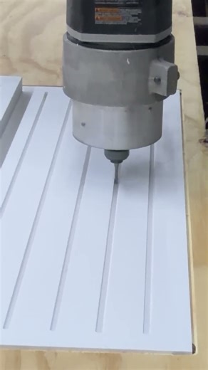 Solid surface is no problem for our shopbot CNC machine ￼