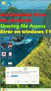 An extended Error has occurred- Windows 11 Error
