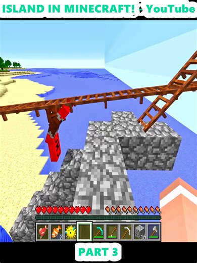 Surviving on a Designed Island in Minecraft