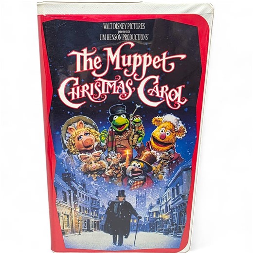 The Muppet Christmas Carol VHS Movie Clamshell Case Jim Henson Disney Home Video Videocassette Charles Dickens - Etsy