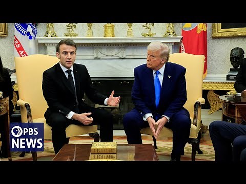 WATCH: Macron corrects Trump after he says European support for Ukraine was a loan