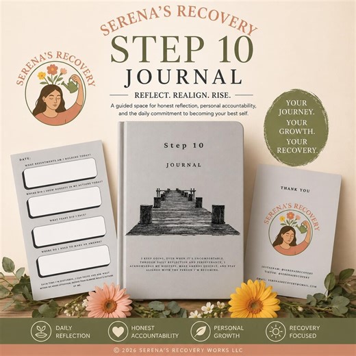 Step 10 Journal | Daily Inventory Recovery Workbook | Printable Journal | AA Inspired Reflection Tool | Instant Digital Download - Etsy