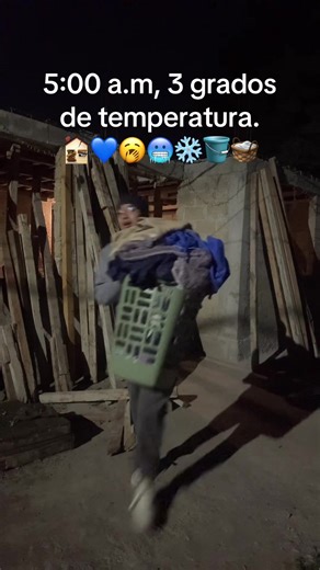 Lavando Ropa a las 5:00 a.m. en Frío Extremo