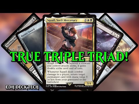 Squall, SeeD Mercenary Commander Deck | MTG EDH Deck Tech (Final Fantasy) | TRUE TRIPLE TRIAD!