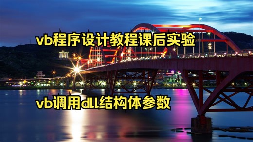 vb程序设计教程课后实验 vb调用dll结构体参数 vb三种算法