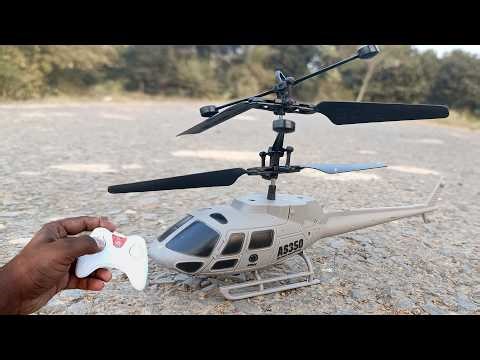 RC AS350 US Helicoter Unboxing & Testing 🚁🔥