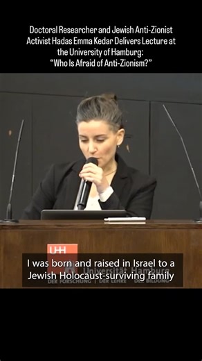 Doctoral Researcher and Jewish Anti-Zi0nist Activist Hadas Emma Kedar Delivers Lecture at the University of Hamburg: “Who Is Afraid of Anti-Zi0nism?” #hadasemmakedar #jewish #universityofhamburg #israel | Babylonia Eagle