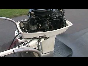 1988 Johnson outboard motor 30 hp idling