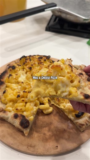 gifted by Velveeta Mac and cheese pizza is one of my comfort foods and it’s so easy to make!🫶 Ingredients 8oz Velvetta cheese Pizza dough 1/2 bag Cavatoppi pasta 1/2cup Evaporated milk Chicken bouillon (for taste whilr boiling pasta) Mozzarella to top with Slightly cook pizza dough first for 2-3 minutes then add prepared Mac and cheese! (Poke holes in dough to keep it from rising) -home oven bake at 450F 7-10 min @@VELVEETA ##velveeta##velveetarecipe##macandcheesepizza##easyrecipe##pizzarecipe