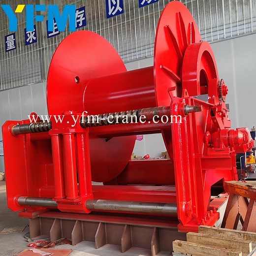[Hot Item] 30/50/100/300/600kN Large Shipyard Electric Anchor Windlass Hydraulic Slipway Towing Vessel Mooring Winch with Rope Arrangement Device
