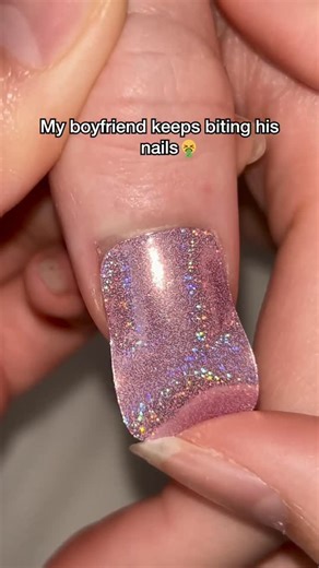 Gel Nail Stickers/Wraps on Instagram: "My boyfriend keeps biting his nails! 💅 Semi-cured gel nail strip 💅 Made with real gel 💅 Last 2–3 weeks 💅 Non-damaging 💖Nail design : Amethsy 💖Shop link in bio: PinxNails.com #pinx #nailcare #nailtutorial ails #naildesign #pinxnails #pinxnailsinspo #gelnailstickers #gelnails #gelnaildesigns #nailcare #savetips #gelnails💅 #cutenailsforcutegirls #cutenaildesign #nailcare #nailbitting #nailsforschool #diynails #frenchtip #gelnailshop #nailremoval #pinxna