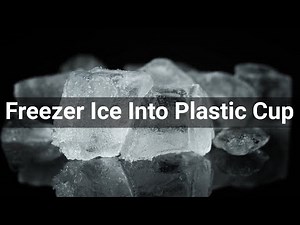 Freezer Ice Into Plastic Cup • Household • Sounds Effects (No Copyright Sounds)