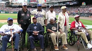 Negro League players honored