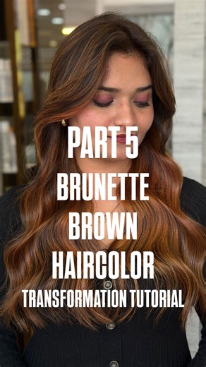 BOB SALON & ACADEMY on Instagram: "Brunette brown haircolor transformation episode 5"