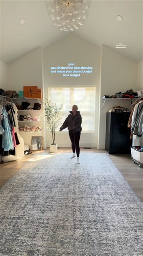 see you never wire shelving ✌🏼#lowesproject #lowespartner tap FOLLOW for more details in this space, and comment a 🩵 for the direct link to be sent directly to your inbox, or shop it directly in my @loweshomeimprovement Storefront, link in BIO! ◡̈ If you have been on our moving adventure with us, you know we have been living with wire shelving and cube organizers and cubbies for 2 years now, which was a good solution but not forever. We were quoted $25k for just the wall cabinets in our closet