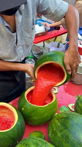 14M views · 275K reactions | Very Unique! Sugar-free Watermelon Juice In Malaysia  Business name Natural Watermelon Juice Address Jonker Street Night Market Malacca  Price RM 9/$ 2 USD #watermelon #juice #fruit #smoothie #reels | Street Food Journey | Facebook