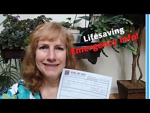 The Vial Of Life Kit - Emergency Medical Information That Could Save Your Life!