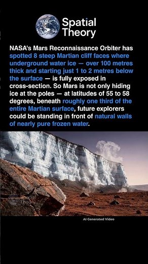 Mars Is Hiding a 100 Metre Wall of Ice Inside Its Cliffs