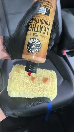 How to clean and condition leather! #shorts #leather #howto #cleaning #detailing #diy #restore