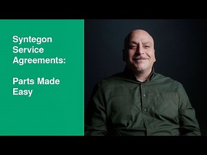 Syntegon Service Agreement: Parts Made Easy