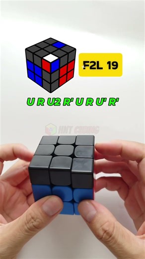 f2l 19 rubik algorithm fingertrick tutorial #f2l #moyucube #rubik #speedcube #hntcubing