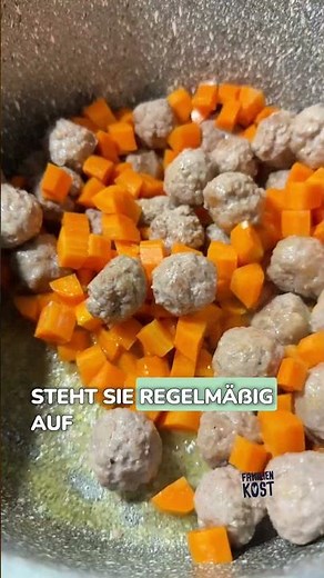 Meatball soup with noodles - family food recipe #soup