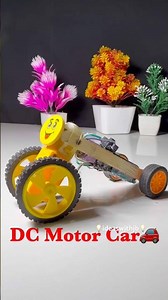 How to Make DC Motor Car at Home 🔥 Easy Science Project #experimnent #diy #shots
