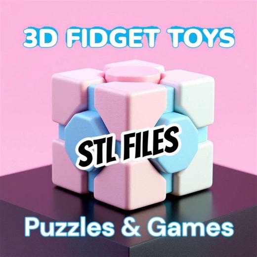 3D Printable Fidget Toys, Games, Puzzles, Chess, Little Mini Figure Toys, Spirals, Lots to Choose From Over 500 - Etsy