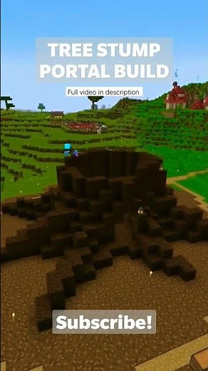 Tutorial in description - Tree Stump Build - Community Nether Portal