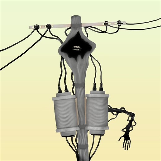 Lonely Telegraph Pole Animation: A Horror Art Journey