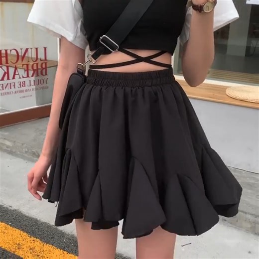 Watch Women's Pleated Skater Skirt High Waisted Flared Mini Skirts on Amazon Live