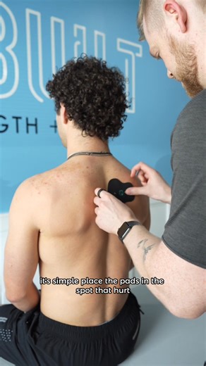 Upper back pain? The Halo has your back. . . Literally. 👀 The Halo Wireless Muscle Stimulator gives you relief through TENS and EMS technology to deliver natural pain relief, reduces soreness, and supports fast muscle recovery with different pads for different parts of your body. | Chirp